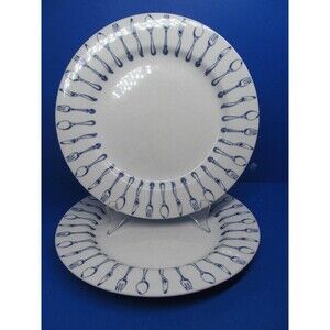 Epoch Knife And Fork 10 5/8" Dinner Plates Set Of Two